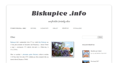 Desktop Screenshot of biskupice.info